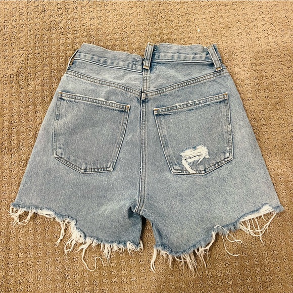 AGOLDE Criss Cross Upsized Denim Shorts - Picture 4 of 7